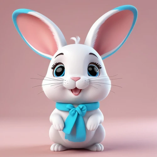 cute cartoon character,bunny,white bunny,no ear bunny,deco bunny,little bunny,white rabbit,3d model,easter bunny,rabbit,little rabbit,european rabbit,peter rabbit,rebbit,easter theme,long-eared,plush figure,gray hare,3d figure,domestic rabbit,Unique,3D,3D Character