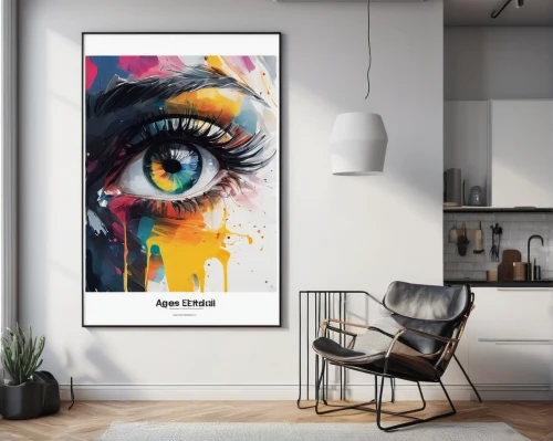 boho art,abstract eye,slide canvas,framed paper,watercolor frame,crayon frame,digiart,frame illustration,modern decor,art painting,watercolour frame,abstract painting,eye,colorful spiral,abstract cartoon art,abstract artwork,wall art,pencil frame,abstract multicolor,glitter fall frame,Illustration,Paper based,Paper Based 20