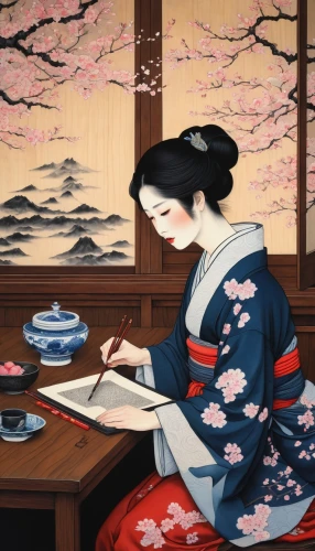 tea ceremony,japanese art,japanese tea,japanese woman,geisha,geisha girl,ikebana,oriental painting,kaiseki,kimono fabric,woman drinking coffee,cool woodblock images,shirakami-sanchi,junshan yinzhen,tea zen,japanese culture,woman sitting,koto,japanese floral background,japanese,Conceptual Art,Daily,Daily 22