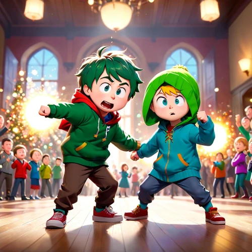 christmas movie,christmas banner,christmas trailer,children's christmas,cute cartoon image,christmas wallpaper,christmas snowflake banner,christmas background,christmas icons,christmas snowy background,elves flight,christmas motif,children's background,christmasbackground,christmas scene,christmas balls background,chibi kids,children's christmas photo shoot,elf,kids illustration,Anime,Anime,Cartoon