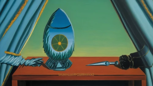 lava lamp,propeller,el salvador dali,spinning top,dali,turbine,oil on canvas,water-the sword lily,glass painting,mirror in a drop,ironing board,united propeller,tent anchor,water funnel,electric megaphone,still-life,vase,khokhloma painting,wassertrofpen,brauseufo,Art,Artistic Painting,Artistic Painting 06
