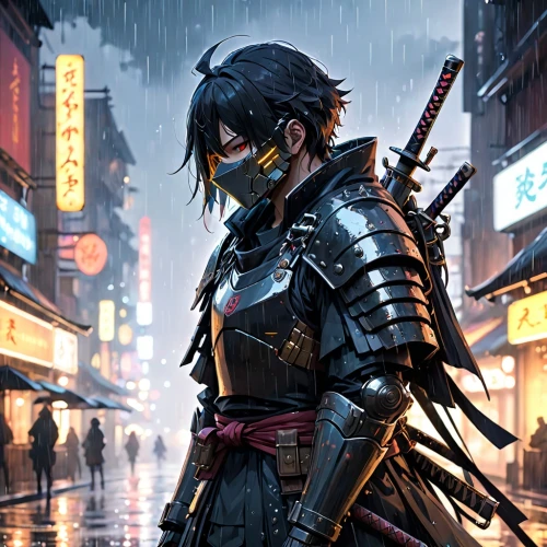 samurai,samurai fighter,shinobi,swordsman,lone warrior,samurai sword,katana,cyberpunk,swordswoman,fantasy warrior,swordsmen,knight armor,armored,knight,yakitori,yukio,kenjutsu,warlord,warrior,anime japanese clothing,Anime,Anime,Cartoon