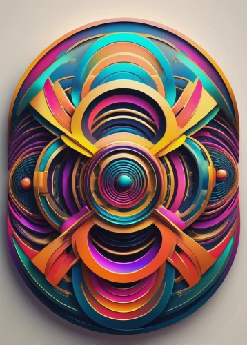 colorful spiral,kaleidoscope art,torus,kinetic art,gyroscope,circular puzzle,time spiral,vortex,concentric,abstract design,swirly orb,mandala,mandala loops,abstract retro,discs,kaleidoscope,fibonacci spiral,circle shape frame,spinning top,spiral,Illustration,Vector,Vector 15