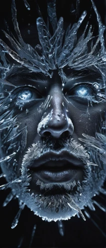 white walker,fractalius,ice,ice queen,bran,the snow queen,icemaker,poseidon god face,iceman,bjork,father frost,ice princess,electro,ice planet,ice crystal,echo,the thing,frozen ice,cyborg,spirit network,Photography,Artistic Photography,Artistic Photography 11