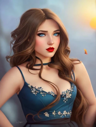 fantasy portrait,world digital painting,digital painting,fantasy picture,fantasy art,romantic portrait,romantic look,fairy tale character,fantasy woman,celtic queen,portrait background,blue enchantress,digital art,celtic woman,jasmine blue,blue hydrangea,blue rose,rosa ' amber cover,sapphire,girl in a long dress,Common,Common,Cartoon