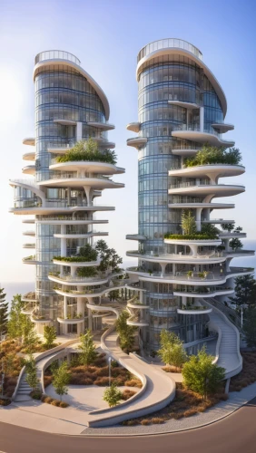 futuristic architecture,largest hotel in dubai,barangaroo,cube stilt houses,futuristic landscape,urban towers,sky space concept,artificial islands,artificial island,solar cell base,floating islands,hotel barcelona city and coast,jumeirah,eco-construction,skyscapers,eco hotel,mamaia,residential tower,international towers,mixed-use,Photography,General,Realistic