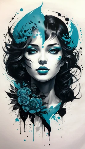 blue painting,blue rose,illustrator,blue hydrangea,blue enchantress,mermaid vectors,jasmine blue,horoscope libra,adobe illustrator,world digital painting,blue petals,graffiti art,mean bluish,fantasy art,fractals art,art painting,digital art,the zodiac sign pisces,flora,medusa,Conceptual Art,Fantasy,Fantasy 03