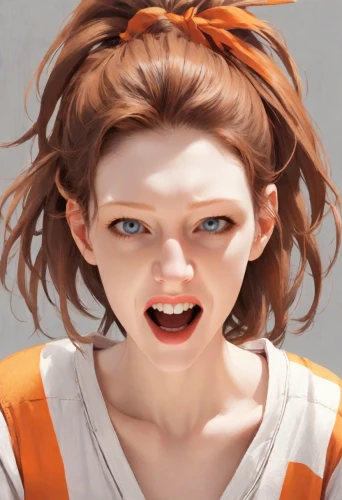 clementine,the girl's face,orange,girl portrait,nora,tracer,eleven,a girl's smile,child crying,character animation,doll's facial features,lis,rockabella,cinnamon girl,portrait of a girl,child portrait,child girl,natural cosmetic,twitch icon,orange eyes,Digital Art,Anime