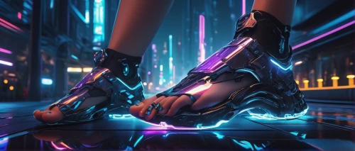 artistic roller skating,cyberpunk,roller skating,dancing shoes,neon lights,futuristic,roller skate,electric,neon light,pedal,cyber,rollerblades,neon arrows,dancing shoe,kayano,nerve,hover,roller skates,bolt-004,disco,Conceptual Art,Fantasy,Fantasy 12