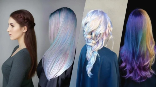 rainbow waves,trend color,to dye,mermaid scale,artist color,gradient effect,hair coloring,artificial hair integrations,layered hair,spectral colors,rainbow color palette,dyed,dye,color lead,1color,hairstyles,natural color,rainbow colors,color table,multi-color