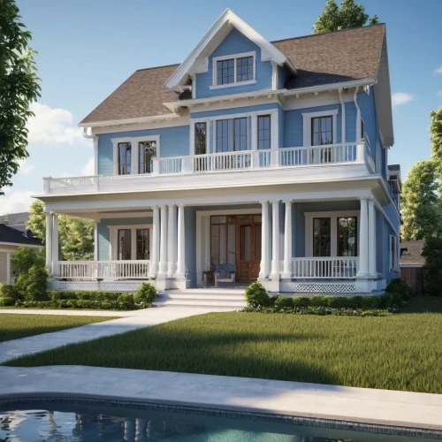 3d rendering,new england style house,render,summer cottage,house drawing,pool house,3d rendered,house shape,beautiful home,house by the water,3d render,two story house,residential house,house insurance,holiday villa,bungalow,crown render,exterior decoration,house purchase,suburban