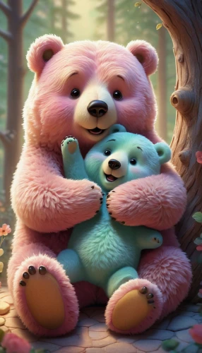 cuddling bear,cute bear,bear teddy,teddy-bear,teddy bears,plush bear,teddy bear crying,teddy bear,little bear,scandia bear,teddybear,cuddly toys,baby and teddy,valentine bears,3d teddy,hug,hugs,stuffed animals,bear,baby bear,Illustration,Abstract Fantasy,Abstract Fantasy 02
