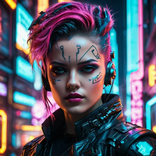cyberpunk,cyborg,punk,catwoman,mohawk,futuristic,x-men,punk design,valerian,neon arrows,xmen,renegade,streampunk,neon body painting,80s,terminator,neon makeup,x men,electro,cyber,Photography,General,Fantasy