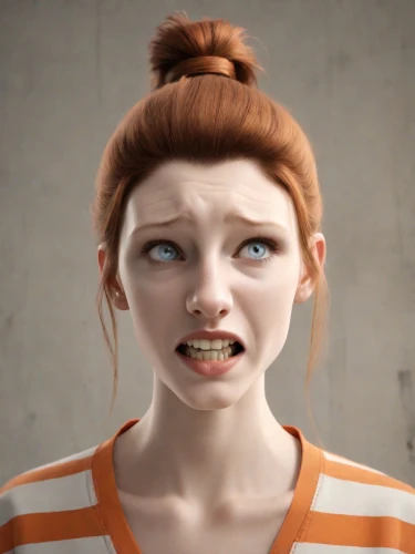 character animation,the girl's face,worried girl,child crying,scared woman,3d rendered,fallout4,stressed woman,emogi,b3d,rendering,woman face,animated cartoon,render,clementine,cinnamon girl,cinema 4d,3d model,3d render,3d rendering,Photography,Natural
