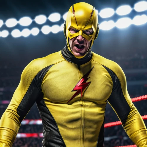 electro,stud yellow,sports hero fella,flash unit,flash,external flash,yellow jacket,wolverine,superhero background,steel man,stadium falcon,comic hero,captain marvel,yellow hammer,kryptarum-the bumble bee,cyclops,x-men,lightning bolt,wrestler,superhero comic,Photography,General,Realistic