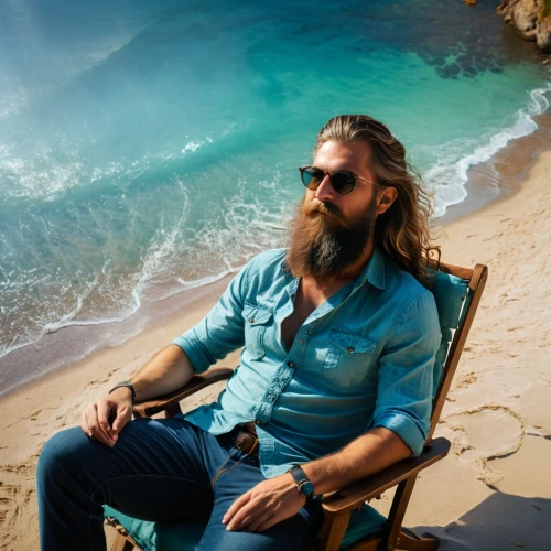 aquaman,cave man,nomad life,sea god,caveman,beard,poseidon god face,mountaineer,bearded,hippie time,the indian ocean,fidel alejandro castro ruz,deckchair,castaway beach,man at the sea,beach chair,south seas,surfer hair,god of the sea,sea man,Photography,General,Fantasy