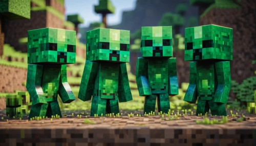 patrol,aaa,trumpet creepers,minecraft,emerald lizard,creeper,green forest,green skin,ravine,mexican creeper,green animals,green trees,elven forest,grapevines,render,aa,villagers,forest workers,cleavers,green,Photography,General,Natural