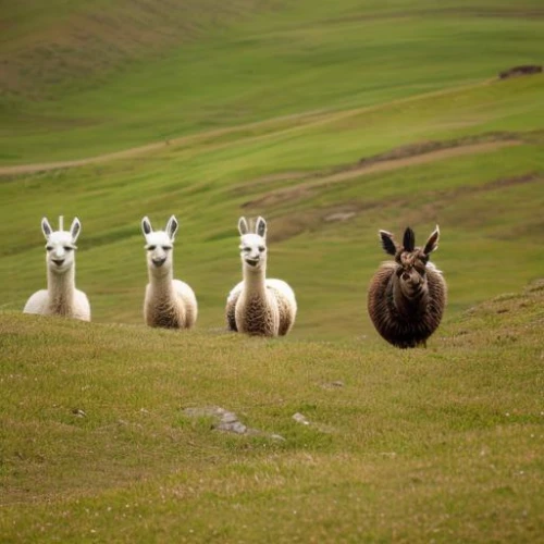 llamas,alpacas,camelid,llama,the herd,lama,ruminants,chamois with young animals,grass family,new zealand,fallow deer group,marvel of peru,herd,guanaco,mountain sheep,antelopes,falkland islands,herd of goats,donkeys,alpaca,Realistic,Landscapes,Andean Grazing