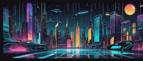 futuristic landscape,metropolis,scifi,futuristic,sci - fi,sci-fi,fantasy city,cityscape,sci fiction illustration,sci fi,80's design,space port,cities,cyberpunk,spaceship space,city cities,space ships,colorful city,city highway,cyberspace,Unique,Design,Sticker