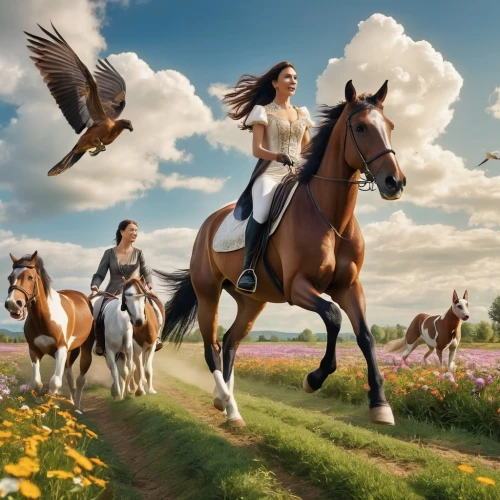 cross-country equestrianism,beautiful horses,equestrianism,endurance riding,horse free,horse riders,equestrian sport,feathered race,equitation,horseback riding,falconry,equestrian,horseback,fantasy picture,wild horses,equine,horses,flying dandelions,riding lessons,horse riding,Photography,General,Realistic