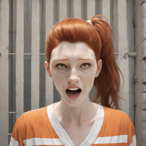 ginger rodgers,redhead doll,a wax dummy,pippi longstocking,realdoll,scary woman,character animation,mime,tilda,orange,girl-in-pop-art,mime artist,clary,the girl's face,rockabella,redheads,redheaded,clementine,woman face,pompadour,Photography,Natural