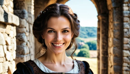 iulia hasdeu castle,jane austen,girl in a historic way,miss circassian,a charming woman,bran castle,princess sofia,female doctor,puy du fou,watzmannfrau,princess anna,almudena,fairy tale castle sigmaringen,celtic queen,celtic woman,portrait background,catarina,rosa khutor,a girl's smile,women's novels,Photography,General,Realistic