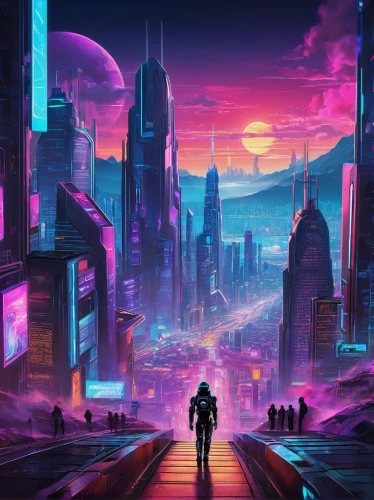 futuristic landscape,cyberpunk,futuristic,fantasy city,scifi,cityscape,sci - fi,sci-fi,metropolis,vast,dystopia,colorful city,dystopian,ultraviolet,sci fiction illustration,cyberspace,sci fi,vapor,alien world,beyond,Unique,Design,Infographics