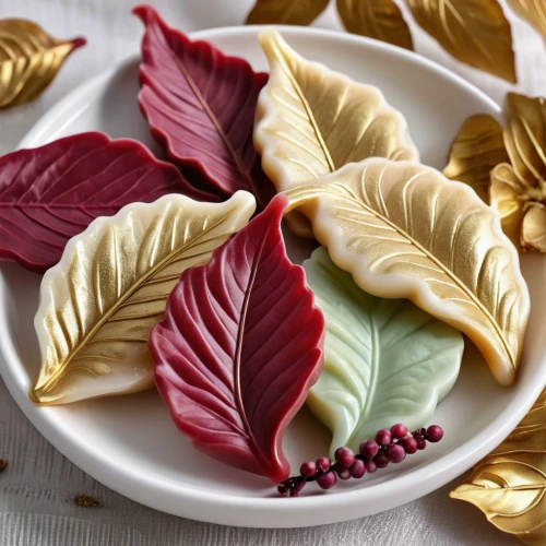 rose leaves,yellow leaf pie,autumn leaf paper,gold leaves,grape leaves,gold foil laurel,holly leaves,royal icing cookies,walnut leaf,chestnut leaf,chestnut leaves,rose leaf,embroidered leaves,colorful leaves,dried leaves,grape leaf,edible parrots,royal icing,glitter leaves,meringue,Photography,General,Realistic