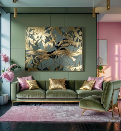 modern decor,contemporary decor,apartment lounge,sitting room,interior decor,livingroom,living room,decor,interior design,interior decoration,sofa set,mid century modern,gold-pink earthy colors,art nouveau design,deco,modern living room,feng shui,an apartment,wall decoration,sofa