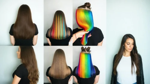 rainbow waves,rainbow jazz silhouettes,hairstyles,rainbow background,rainbow colors,artificial hair integrations,rainbow color palette,rainbow pattern,layered hair,long hair,rainbow,multi-colored,multi-color,asian semi-longhair,colors rainbow,roygbiv colors,oriental longhair,hair,the long-hair cutter,tri-color