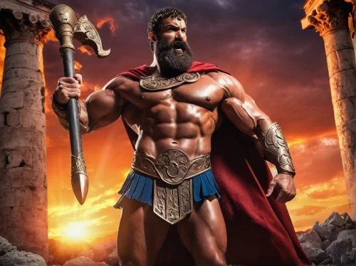 sparta,barbarian,thracian,thymelicus,poseidon god face,spartan,gladiator,biblical narrative characters,greek god,he-man,poseidon,god of thunder,zeus,hercules,greyskull,dane axe,rome 2,cent,roman soldier,the roman centurion,Illustration,Realistic Fantasy,Realistic Fantasy 02