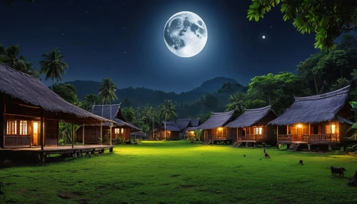 moonlit night,night scene,moon and star background,fantasy picture,night indonesia,landscape background,moonlit,my neighbor totoro,full moon,home landscape,night image,moon at night,moonlight,moonshine,landscape lighting,hanging moon,fantasy landscape,moon night,big moon,the night of kupala,Photography,General,Realistic