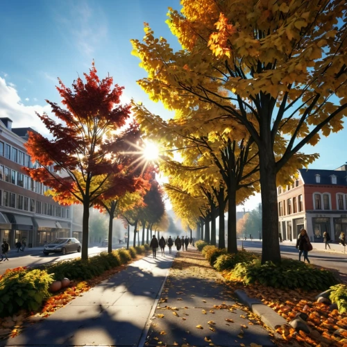 hoboken condos for sale,homes for sale in hoboken nj,dessau,ludwigsburg germany,autumn scenery,autumn background,tree-lined avenue,the trees in the fall,fall landscape,fall foliage,homes for sale hoboken nj,nauerner square,autumn trees,colors of autumn,trees in the fall,townhouses,golden autumn,autumn landscape,autumn day,howard university,Photography,General,Realistic