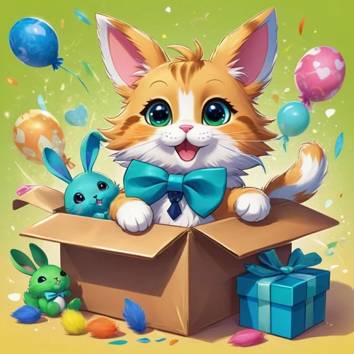 giftbox,gift box,cat vector,game illustration,cute cat,gift boxes,cute cartoon image,birthday banner background,birthday items,easter card,cartoon cat,easter theme,retro easter card,card box,gift,a gift,gift package,cute cartoon character,gifts,little box,Illustration,Japanese style,Japanese Style 03