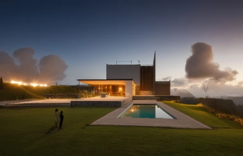 dunes house,modern architecture,modern house,corten steel,roof landscape,uluwatu,archidaily,cubic house,holiday villa,cube stilt houses,cube house,geothermal energy,house in the mountains,beach house,3d rendering,house in mountains,reunion island,landscape design sydney,infinity swimming pool,house silhouette,Photography,General,Realistic