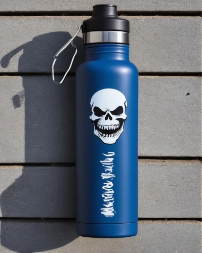 vacuum flask,oxygen bottle,water bottle,drinking bottle,manson jar,spray can,chemical container,flask,drinkware,skull and crossbones,poison bottle,gas bottle,laboratory flask,wash bottle,water jug,canister,spray cans,coffee tumbler,skull allover,beverage can,Conceptual Art,Graffiti Art,Graffiti Art 12