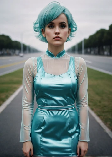 latex clothing,pixie-bob,latex,teal,streampunk,pixie,cosplay image,turquoise,menta,bjork,doll dress,color turquoise,turquoise leather,marina,cyan,capsule-diet pill,teal blue asia,space-suit,transistor,conceptual photography,Photography,Documentary Photography,Documentary Photography 04