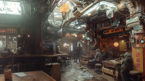 kowloon city,drinking establishment,apothecary,liquor bar,brandy shop,unique bar,merchant,kowloon,shopkeeper,tavern,arcades,soda shop,the market,marketplace,junkyard,the coffee shop,izakaya,deadwood,barber shop,fallout4