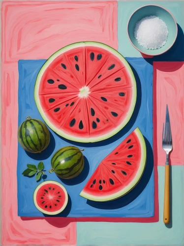 watermelon painting,summer still-life,watermelon background,watermelons,watermelon,fruit plate,pomelo,summer fruit,fruit bowl,cut watermelon,tea still life with melon,watermelon pattern,still-life,watermelon slice,still life,summer foods,sliced watermelon,bowl of fruit,watermelon wallpaper,papaya,Art,Artistic Painting,Artistic Painting 50