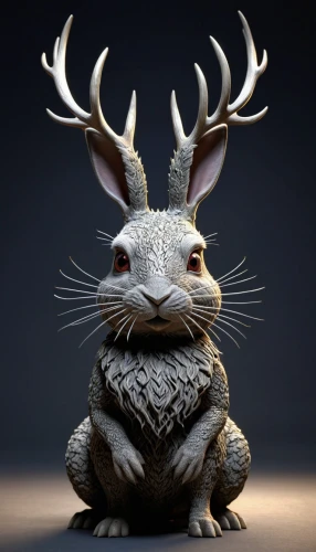 jackalope,wood rabbit,thumper,gray hare,hare of patagonia,wild hare,steppe hare,hare,whimsical animals,anthropomorphized animals,wild rabbit,jackrabbit,easter bunny,forest animal,leveret,rabbit,rabbit owl,brown rabbit,arctic hare,rabbits and hares,Photography,Artistic Photography,Artistic Photography 11
