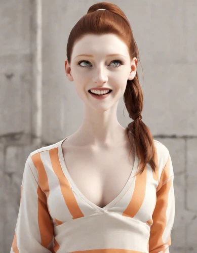 realdoll,redhead doll,female doll,doll's facial features,pippi longstocking,a wax dummy,cgi,3d rendered,clay doll,gingerbread girl,3d figure,porcelaine,3d model,dress doll,designer dolls,character animation,clementine,articulated manikin,b3d,clay animation,Digital Art,Line Art
