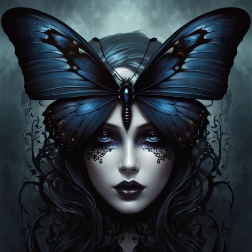 blue butterfly,mazarine blue butterfly,blue enchantress,blue butterfly background,faery,blue butterflies,faerie,blue morpho,ulysses butterfly,morpho,vanessa (butterfly),fantasy portrait,fairy queen,isolated butterfly,butterfly isolated,morpho butterfly,hesperia (butterfly),holly blue,blue morpho butterfly,queen of the night,Conceptual Art,Fantasy,Fantasy 34