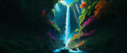 chasm,water fall,colorful water,waterfall,cascading,bridal veil fall,wasserfall,water falls,brown waterfall,water flow,descent,falls,rainbow bridge,cascade,waterfalls,green waterfall,flowing water,cascades,ash falls,water flowing