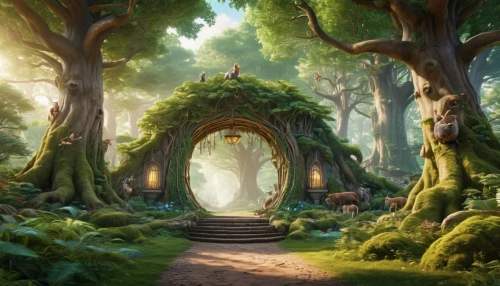 elven forest,fairy forest,enchanted forest,fairytale forest,forest path,the mystical path,druid grove,fairy village,fairy world,hobbiton,forest of dreams,pathway,the forest,garden of eden,holy forest,green forest,forest glade,fantasy picture,tunnel of plants,aaa,Photography,General,Realistic