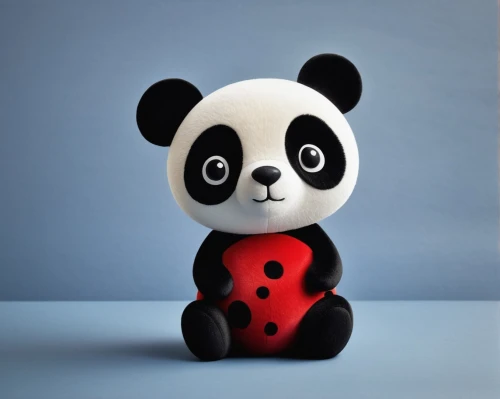 3d teddy,little panda,chinese panda,panda,panda bear,kawaii panda,pandabear,plush figure,stuff toy,kawaii panda emoji,two-point-ladybug,stuffed toy,baby panda,plush toys,plush bear,cute cartoon character,stuffed toys,wooden toy,3d figure,stuffed animal,Illustration,Abstract Fantasy,Abstract Fantasy 02
