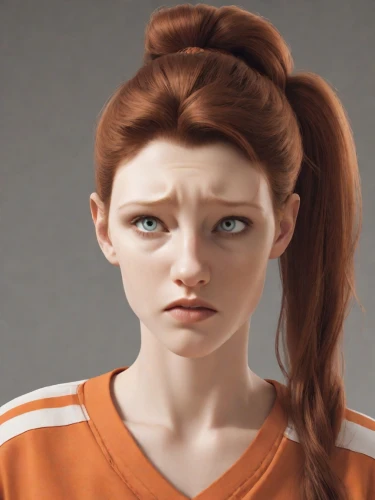 worried girl,clementine,cinnamon girl,character animation,ginger rodgers,clove,maci,rendering,vanessa (butterfly),piper,orange,main character,sad woman,the girl's face,3d rendered,animated cartoon,penny,pc game,nora,daphne,Photography,Natural