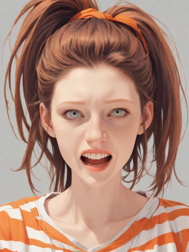 the girl's face,worried girl,orange,girl portrait,clementine,tiktok icon,rockabella,twitch icon,child crying,vector girl,portrait of a girl,phone icon,woman face,lis,scared woman,punk,girl with cereal bowl,expression,emogi,pippi longstocking,Digital Art,Anime