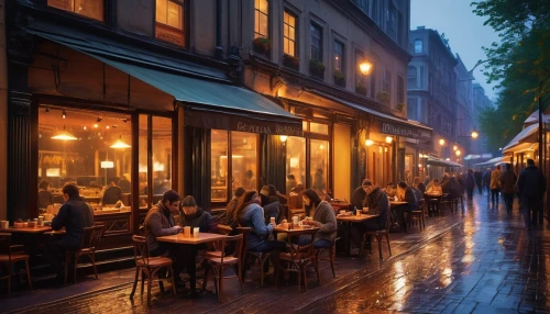 paris cafe,new york restaurant,outdoor dining,parisian coffee,rain bar,street cafe,bistrot,paris balcony,paris,montmartre,watercolor paris,the cobbled streets,rainy,viennese cuisine,awnings,rainy day,watercolor paris balcony,paris shops,restaurants,evening atmosphere,Illustration,Realistic Fantasy,Realistic Fantasy 41