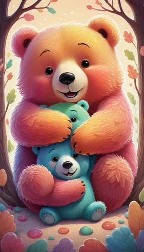 cuddling bear,cute bear,plush bear,bear teddy,teddy-bear,teddy bear,teddy bears,teddybear,teddy bear waiting,3d teddy,little bear,hug,bear,cuddly toys,scandia bear,bear guardian,kawaii panda,teddy bear crying,stuffed animals,bear cub,Illustration,Abstract Fantasy,Abstract Fantasy 05