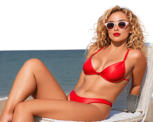 red hot polka,red-hot polka,red,two piece swimwear,red summer,beach background,female model,coral red,sunglasses,maspalomas,ray-ban,hallia venezia,sexy woman,eva,red green glasses,sun glasses,red white,bright red,brazilianwoman,blonde woman,Illustration,Realistic Fantasy,Realistic Fantasy 03